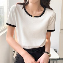 여름/폭발 간편하게 입기! 아보카도 그린 심장 반팔 티셔츠 여성