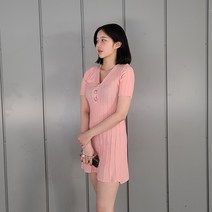 VANANA2 반팔 여성 여자 원피스 시원한 짧은 하객 봄나들이 원피스
