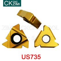 10P MMT22IR MMT22ER N60 VP15TF/ US735 스레드 커팅 카바이드 인서트 MMT 22ER/IR CNC 공구 강철용 나사 블레이드 터닝, MMT22IR N60, 10PCS