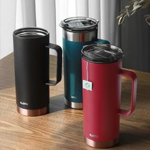 에지리 대용량 텀블러 보냉온컵 사무실 직장인 가정용 피크닉 물병 600ml, 에지리 블랑텀블러 루비레드891