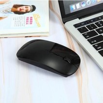슬림마우스 무선 마우스 블루투스 1600 인치 당 점 USB 광학 컴퓨터 24G 수신기 MAC 용 초박형 Sanxing 샤오미 Ect 노트북, 없음, Black
