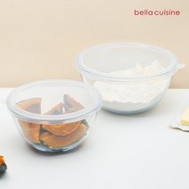 벨라쿠진 오븐글라스 내열유리 2종 믹싱볼 세트, 단품, 1세트
