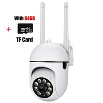 CCTV IP 카메라 2.4G + 5G 무선 WiFi 듀얼 밴드 HD 나이트 비전 보안 모니터링 모션 감지 CCTV YCC365 Plus, 03 Camera 64G SD Card