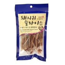 수제간식 담은천연간식 돼지귀 슬라이스 50g 강아지, 단품
