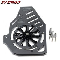 야마하 스쿠터 nmax125 엔맥스 NMAX125 125 신제품 NMAX 오토바이 CNC 회전 팬 커버 라디에이터 그릴 가드, 02 Titanium, 02 Titanium