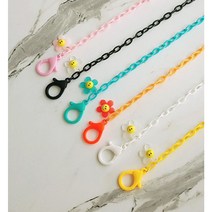 비비드 스마일 플라워 마스크줄 아이랑 엄마랑 커플 스마일 마스크목걸이