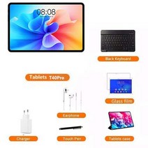 Teclt T40 Pro 10.4 '2000x1200 태블릿 8GB RAM 128GB ROM 18W PD 7000 mAh 안드로이드 12 T616 8 rdzeń 8MP 나는 1, 04 With Case GF And  KY