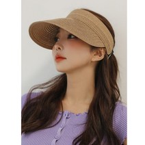 베라프 라피아햇 엣지있는 데일리모자 등산 골프 봄나들이 여름 바캉스 여성 모자 UV차단 밀짚모자썬캡