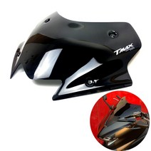 오토바이 액세서리 앞 유리 버블 윈드 스크린 블랙 디플렉터 YAMAHA TMAX530 TMAX 530 2017 2018 2019, 1