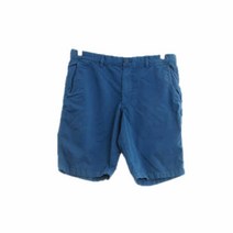 유니클로 블루 무지 면 반바지 남자 M [34]