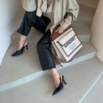 설세라 [설세라] 와니 스틸레토 모노 9cm 슬링백 하이힐