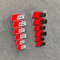 자동차캘리퍼 자동차 브레이크 캘리퍼 커버 스티커 차량 바디 타이어 장식 데칼 액세서리 아우디 A3 A4L Q, 02 1Set-White_03 Quattro