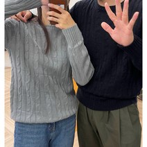 [주문폭주/커플코디]머플러 사은품! 꽈배기니트 가성비 색감예쁜 시밀러룩 라운드니트 오버핏 여행코디 긴팔니트 스웨터
