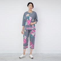 엄마옷 모슬린 진달래 상하세트 홈웨어 HS303118마담 미시옷 50대 중년여성의류 60대 엄마옷 빅사이즈 할머니옷 여성옷