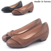 아이슈즈몰 국내제작 빅사이즈 발등사선 여성구두3cm 플랫 단화225-270