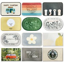 DAYA 감성 발매트 욕실 주방 화장실 발매트 현관 러그 국내생산 23종 (친환경), 04 PEACE AND NATURE