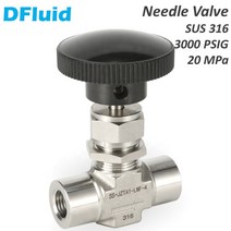버터플라이 밸브 100a 150 125a 기어식 sus 자동 플라이어 316 니들 3000psig 20mpa 유량 제어 차단 18 암나사형, 34, g