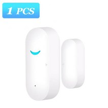 문열림센서 aubess tuya wifi 스마트 도어 센서 열림닫힘 감지기 스마트 홈 알람 tuya 앱 원격 제어 alexa google 홈 작업 50, 1개