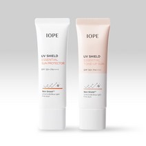 아이오페 UV 쉴드 에센셜 선 프로텍터 50ml + 톤업 50ml 듀오 SPF50+/PA++++ / 포토리뷰 1천원, 프로텍터 + 톤업