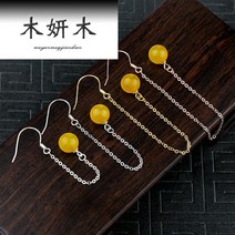 순은귀걸이 불티나게 팔리다 925 DIY 인조 진주 귀걸이체인 부품 플래팅 18K 골드 롱 귀고리 여성 한 543539252