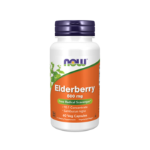 나우푸드 엘더베리 500mg 베지 캡슐 비건, 60정, 1개