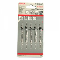 NUNUBITEL_보쉬 목재용 직소날 T101AOF 5pcs 작업 작업용 목재 직소 용날_NUB누비텔레숍, 옵션이없는_단일품목입니다