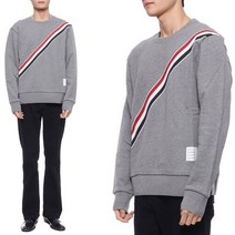 톰브라운 [톰브라운] 23SS 남성 RWB 스트라이프 맨투맨 (MJT276A_03377_035_23S)