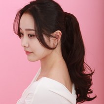 BUyuS집게핀 가발 웨이브 세미롱 포니테일굿딜 브이숍