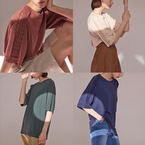 데미안 여성 린넨 티블라우스 4종