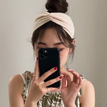 키메라제이 빈티지 골지 와이드 반다나 터번 헤어밴드 5color