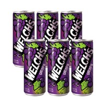 농심 웰치스 포도 250ml x 6캔