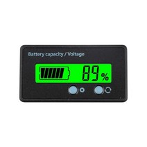 7V100V 6V73V 납산 배터리 용량 표시기 전압계 LCD 모니터 테스터 미터, Green Backlight