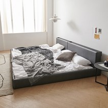 슬립스토아 호텔 발리 LED 패밀리 침대 프레임 SS+SS/SS+Q/Q+Q, B타입-가드형, 진그레이