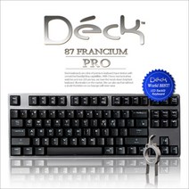 덱 프랑슘 프로 기계식 유선 키보드 한글버젼, CBL-87P, 블랙 + 그레이(적축), 텐키리스