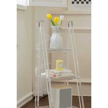 선반 사다리 진열대 투명 아크릴 미드센추리, 투명한 색상