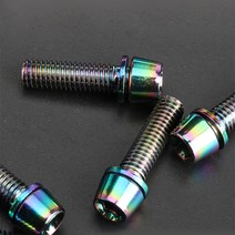 자전거 스텐 컬러 볼트 6P, 블랙