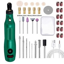 목공기계 목공공구 자동대패 usb 미니 전기 드릴 도구 무선 로타리 도구 키트 diy 조각 펜 연마 연마재, 3단 속도 grenn-36pcs