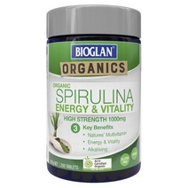 New ZeaLand 직구 Bioglan Superfoods 베타카로틴 Spirulina Premium Product 1000mg 200테블렛 1팩, 수량, 상세참조