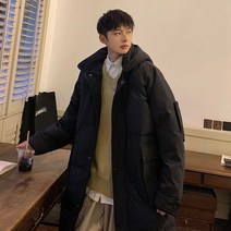 커플롱패딩 연예인롱패딩 루즈핏코트 빅사이즈 카고룩 도톰