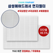 ㈜체인컴퍼니 삼성 에어드레서 미세먼지 필터 프리미엄 5벌용 대용량형 DF10R9700CG, 5벌용 프리미엄 1개