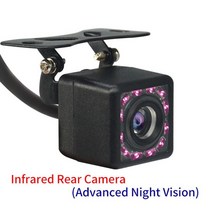 자동차후방카메라 후방카메라 화물차후방카메라 hippcron car rear view camera 4 led 야간 투시경 반전 자동 주차 모니터 ccd 방수 170 degree, 12 및