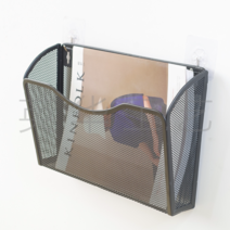 벽걸이수납랙 우편 전단지 안내책자 만능 신문보관대, O - 1그리드