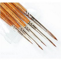 화홍 구성붓 345R 0호 1호 2호 3호 4호 5호 6호 (둥근모) 낱자루