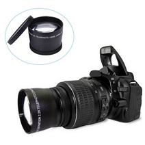 망원렌즈 58mm2. 0X 전문 망원 + 청소 천을 캐논 니콘 소니 펜탁스, 한개옵션0