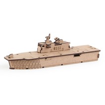 퍼즐피플 3D 영공방 배/비행기/자동차 입체퍼즐모형, 3D목재 영플래닛 독도함, 조립판 1장p