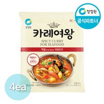 청정원 카레여왕 해물108gx4봉, 단품, 108g