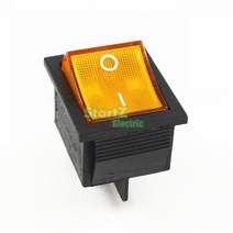 전기스위치 래칭 로커 스위치 전원 I/O 4 핀 조명 16A 250VAC 20A 125VAC KCD4122612, YELLOW, YELLOW