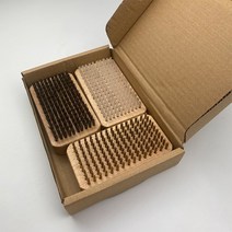 스키 브러시 3 개 세트 왁스 키트 스노우 보드 왁싱 도구 나일론 부드러운 미세 말털 구리 와이어 강모, 01 3Pcs