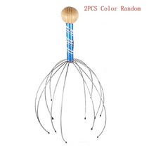 두피 관리기 헤어빔 전동 마사지기계 뜨거운 판매 1 개2 개 머리 목 장비 스트레스, 2pcs 무작위 색상