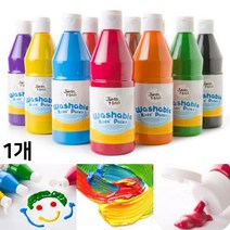 호안 미로 워셔블 페인트 500ml 대용량 물감 수용성 선명 색칠 그림 미술 창의력 유아 놀이, 노랑(37)